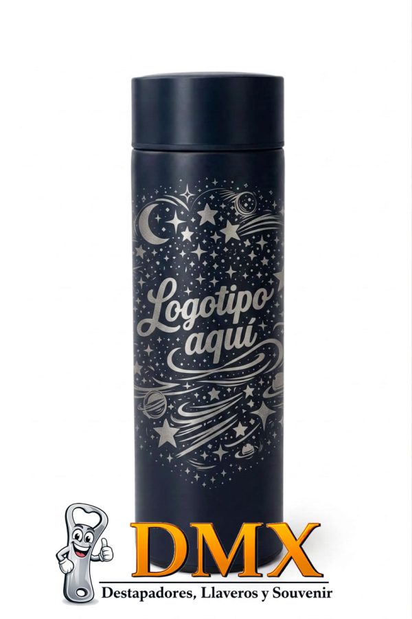 TERMO NEGRO GRABADO PERSONALIZADO 500ML