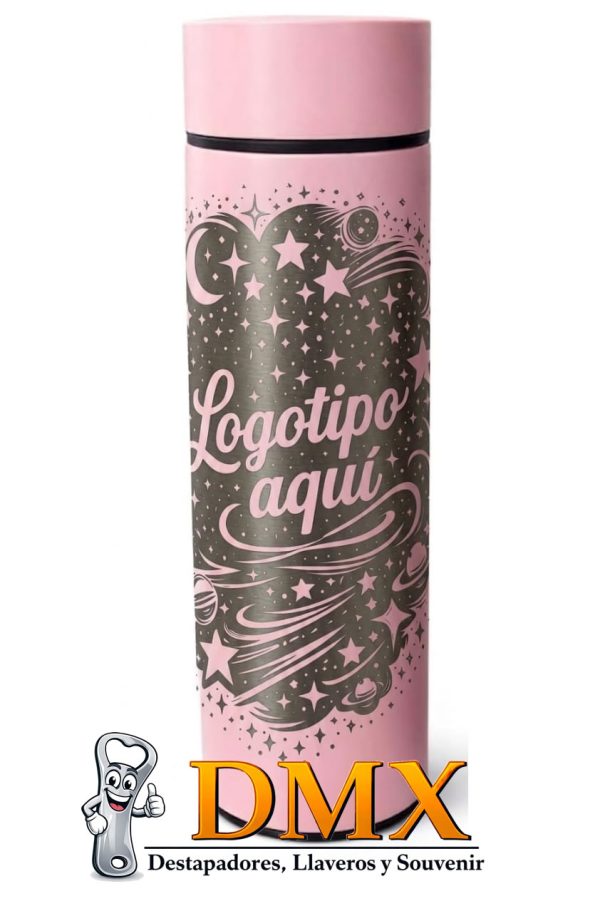TERMO ROSA GRABADO PERSONALIADO 500ML