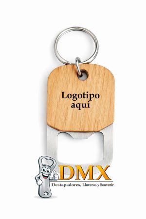 DESTAPADOR CAMPANA CON MADERA, GRABADO EN LASER MAYOREO.